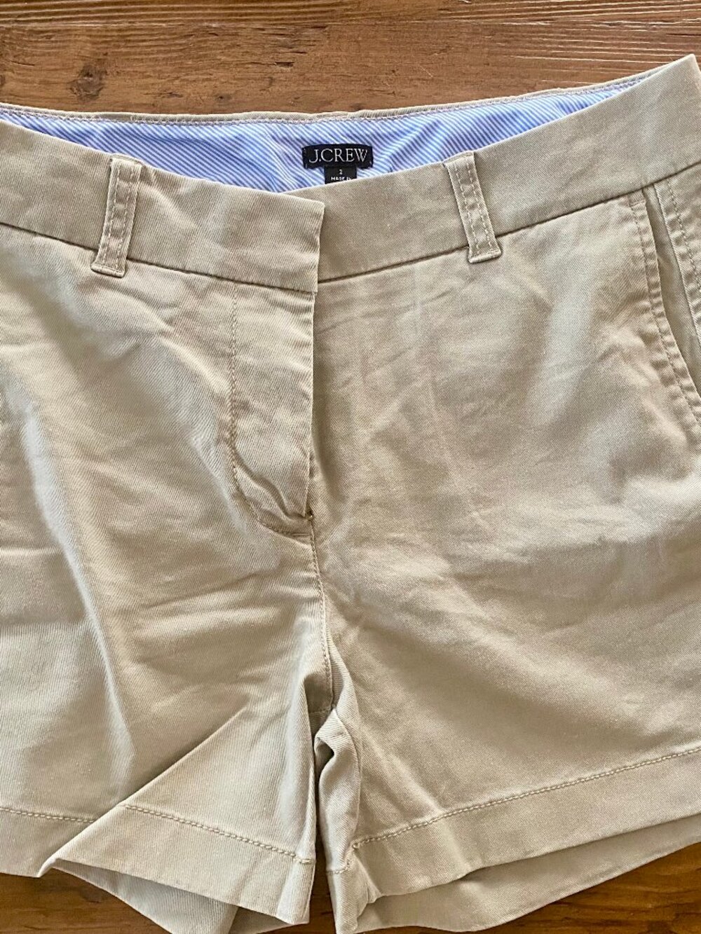 J Crew Chino Stretch 4- Inch Shorts -  Khaki - SIZE 2